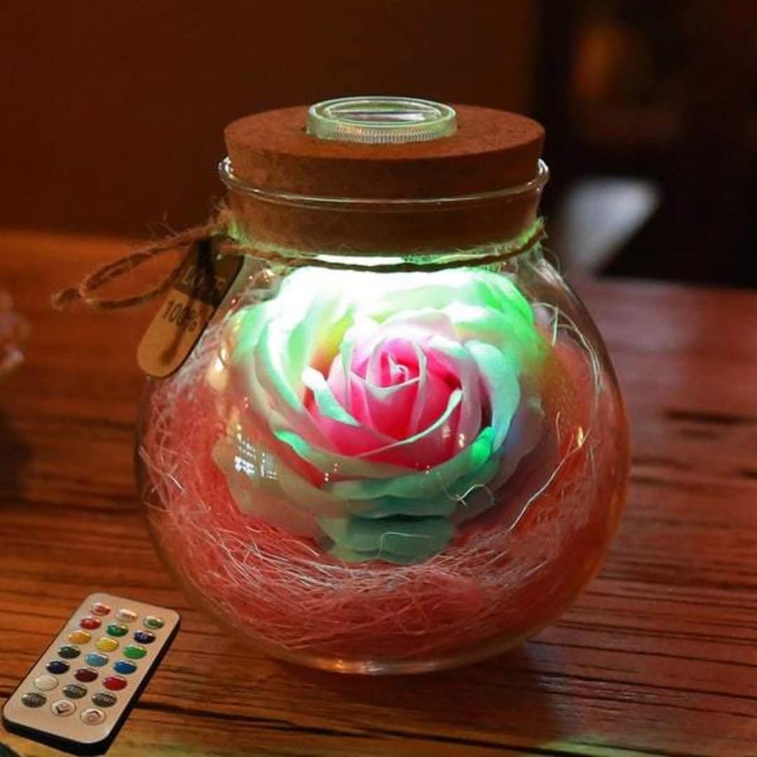 Amor en un frasco - Lifelong Love Rose-Decoration Home-VyFlair