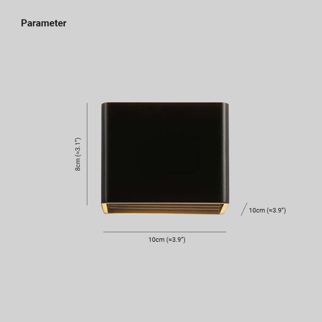 Lámpara de pared cuadrada moderna de Orr-Wall light-VyFlair