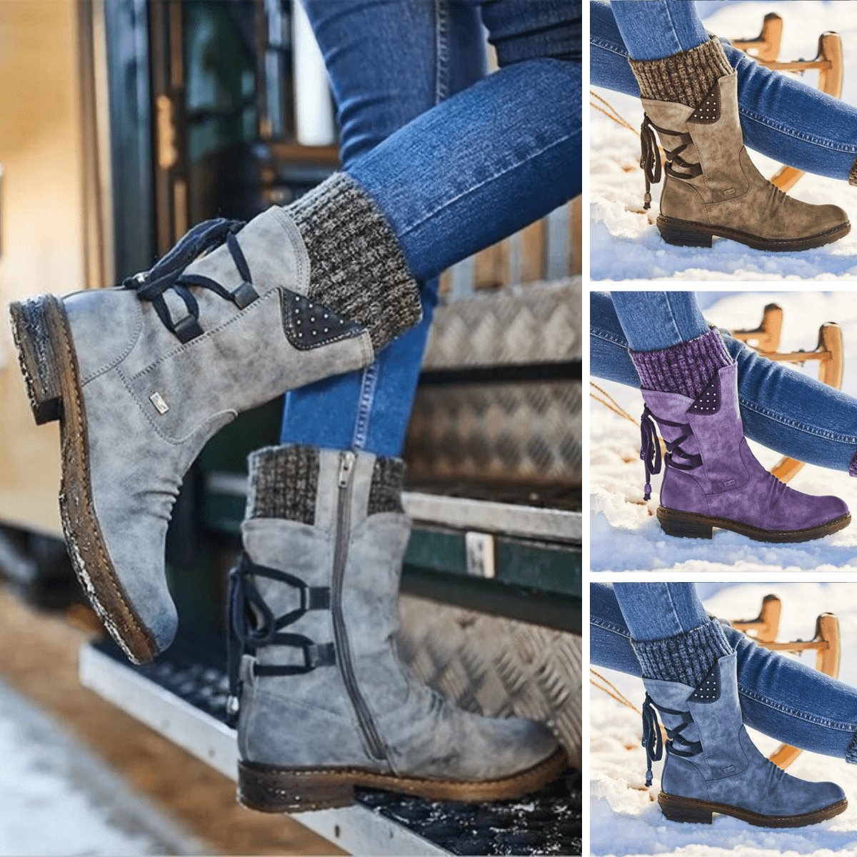 Botas de Nieve Impermeables para Mujeres - Invierno - Frío - VyFlair