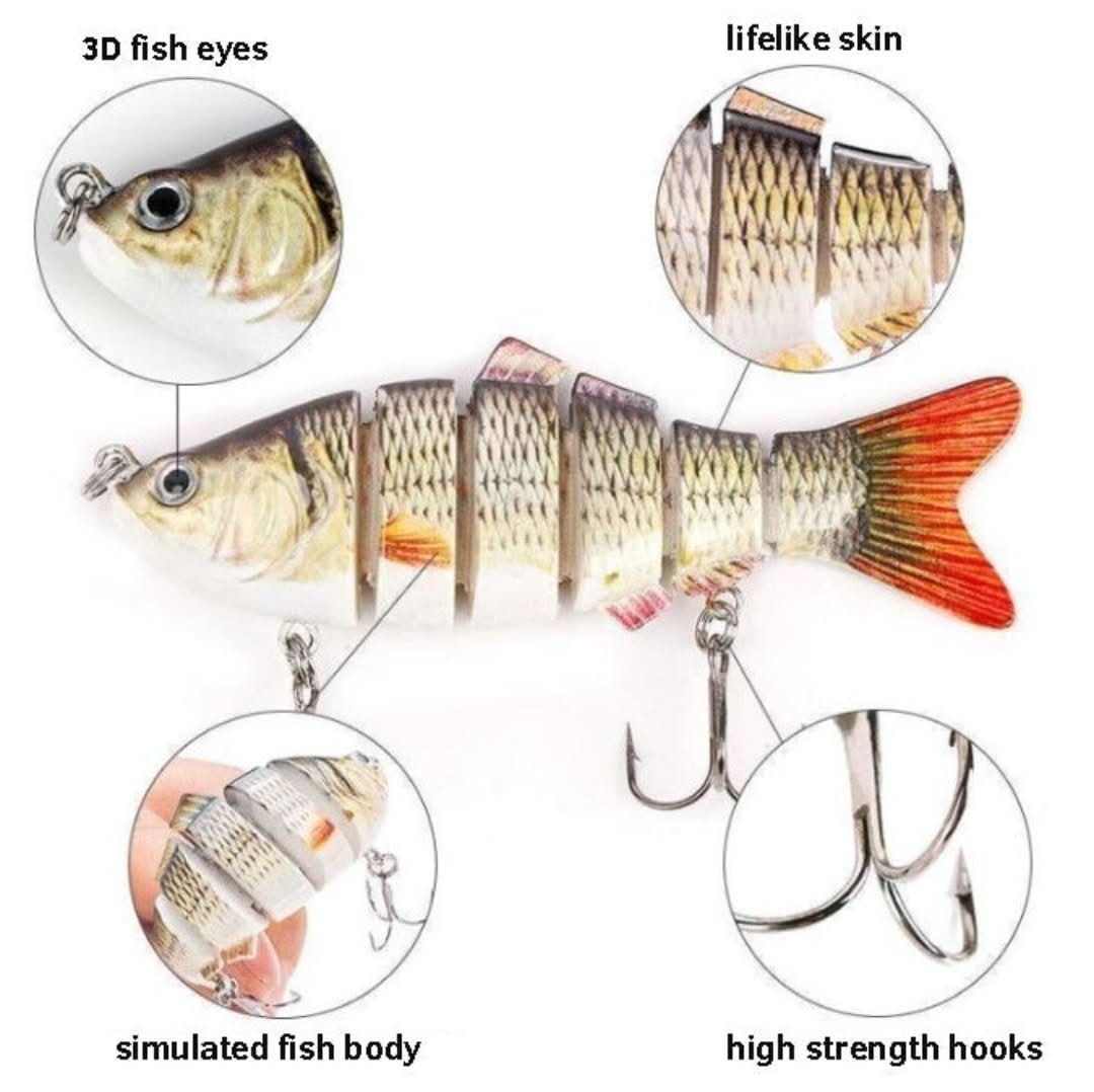 Herramienta de pesca de señuelo de pescado de simulación-Fish Lure-VyFlair