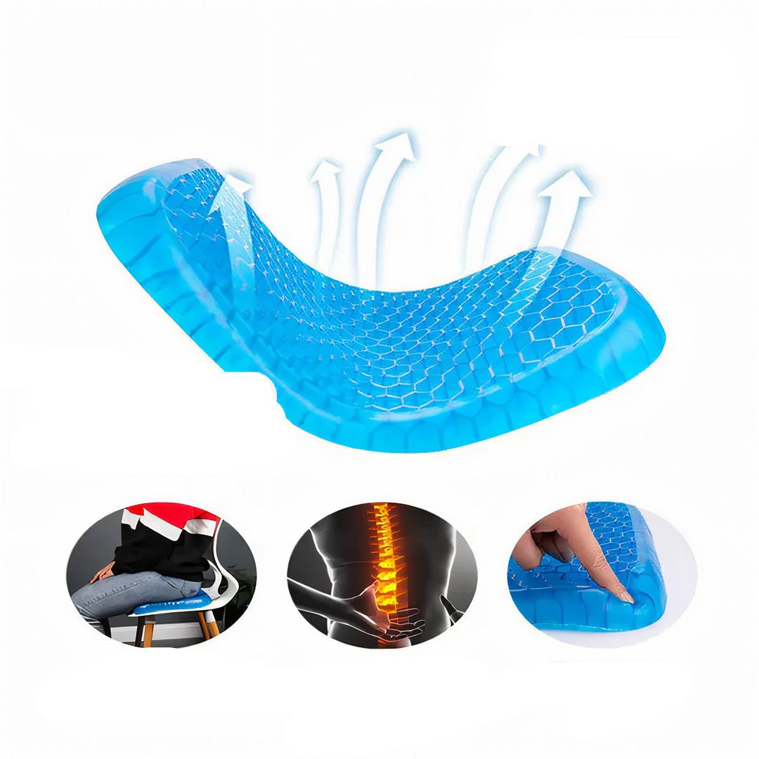 Almohada de Gel LuxeGel Ultra Suave Ergonómica - VyFlair