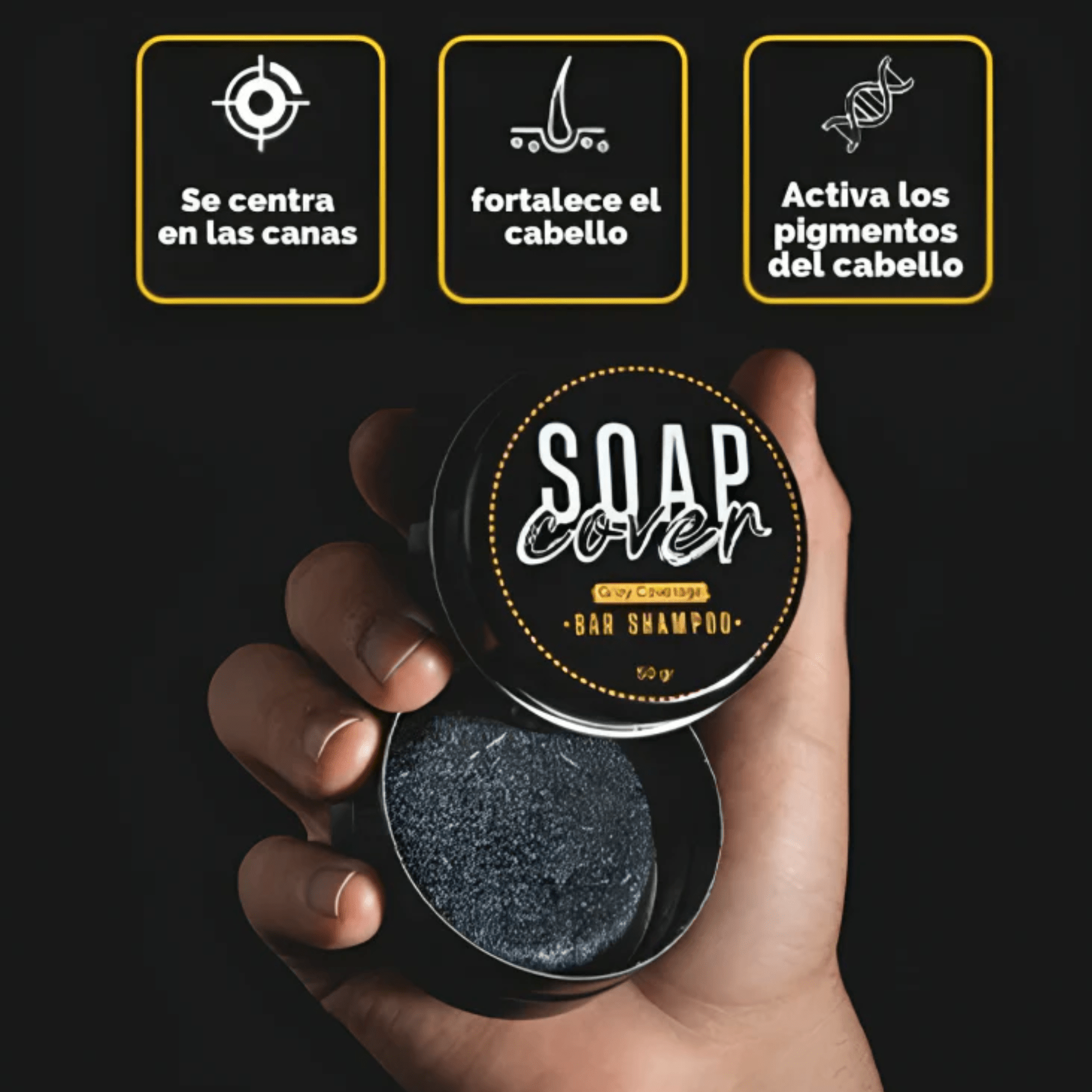 Jabón Anticanas Natural para Cabello y Barba | Vyflair - VyFlair