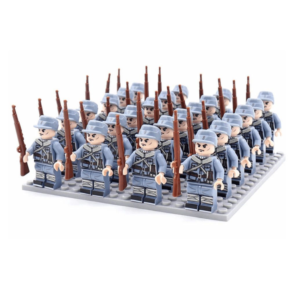 Juego de Bloques Soldados Militares WWII - VyFlair