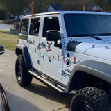 Decoraciones de Bombillas Magnéticas Reflectantes – Adornos Navideños Reutilizables para Coche y Hogar