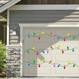 Decoraciones de Bombillas Magnéticas Reflectantes – Adornos Navideños Reutilizables para Coche y Hogar