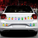 Decoraciones de Bombillas Magnéticas Reflectantes – Adornos Navideños Reutilizables para Coche y Hogar