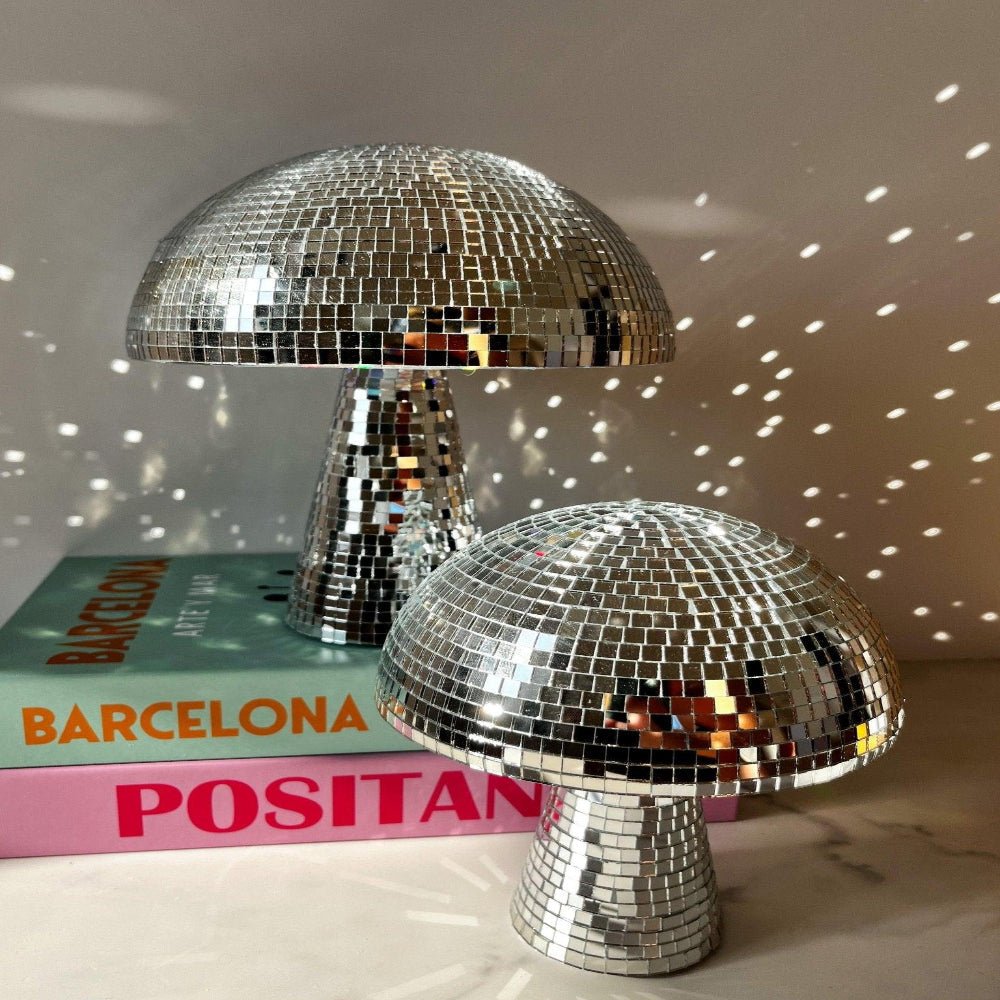 Lámpara Hongo Retro con Bola de Discoteca - VyFlair