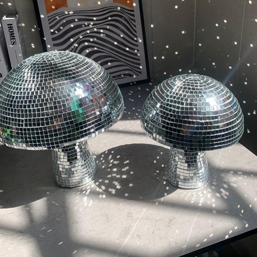 Lámpara Hongo Retro con Bola de Discoteca - VyFlair