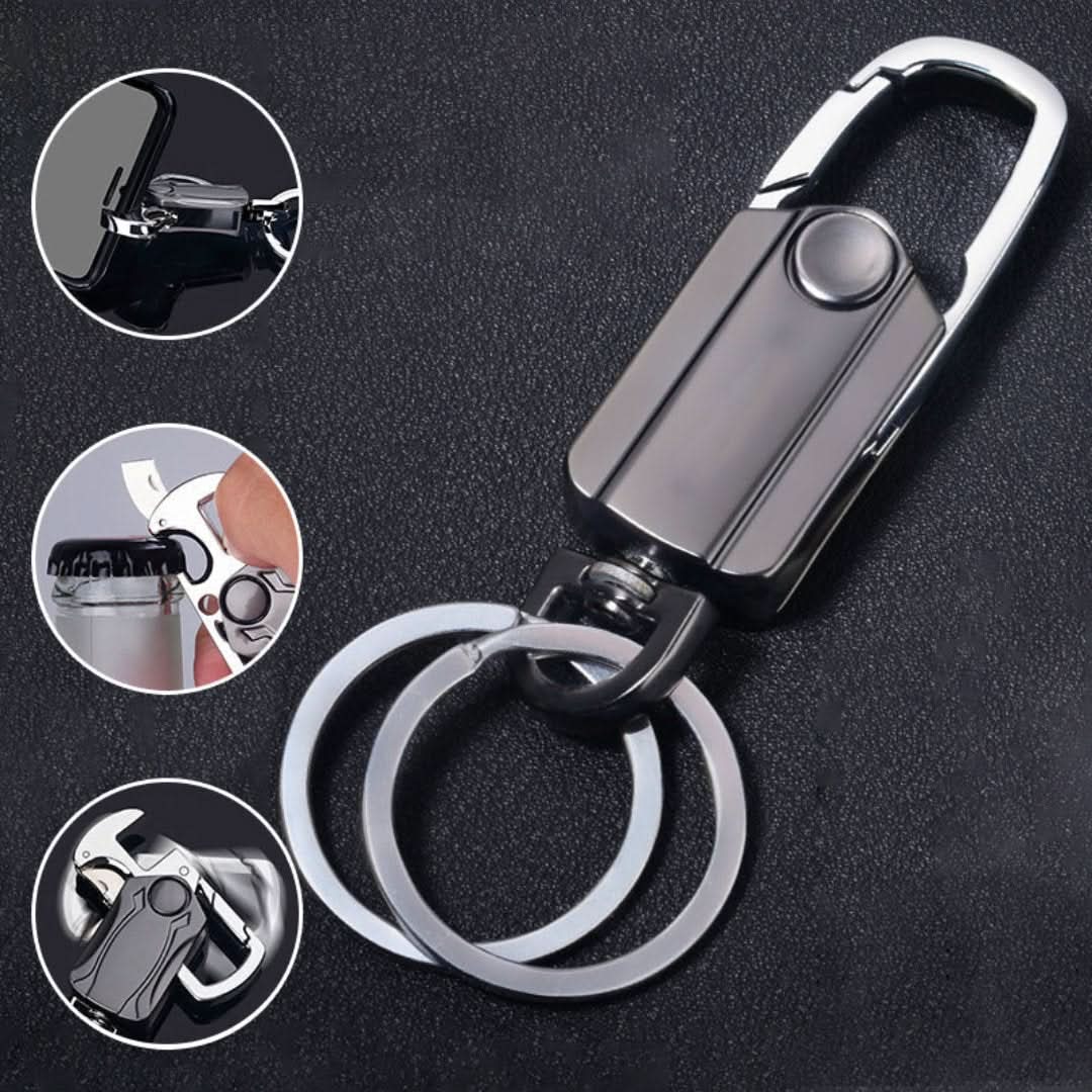 Anillo de llave multifuncional cuatro en uno-Key Ring-VyFlair