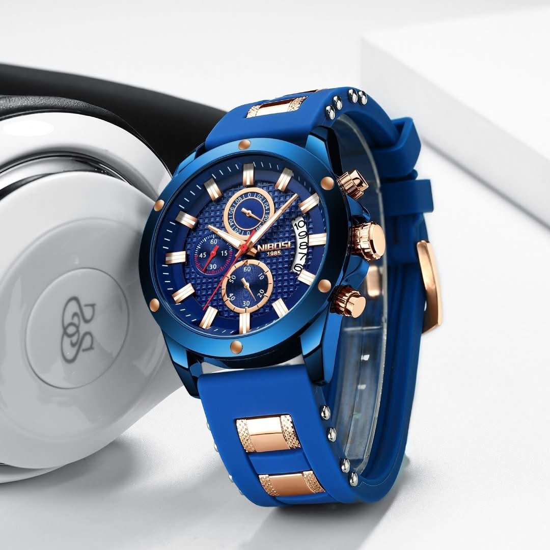 Nibosi Blue night - Men's watch