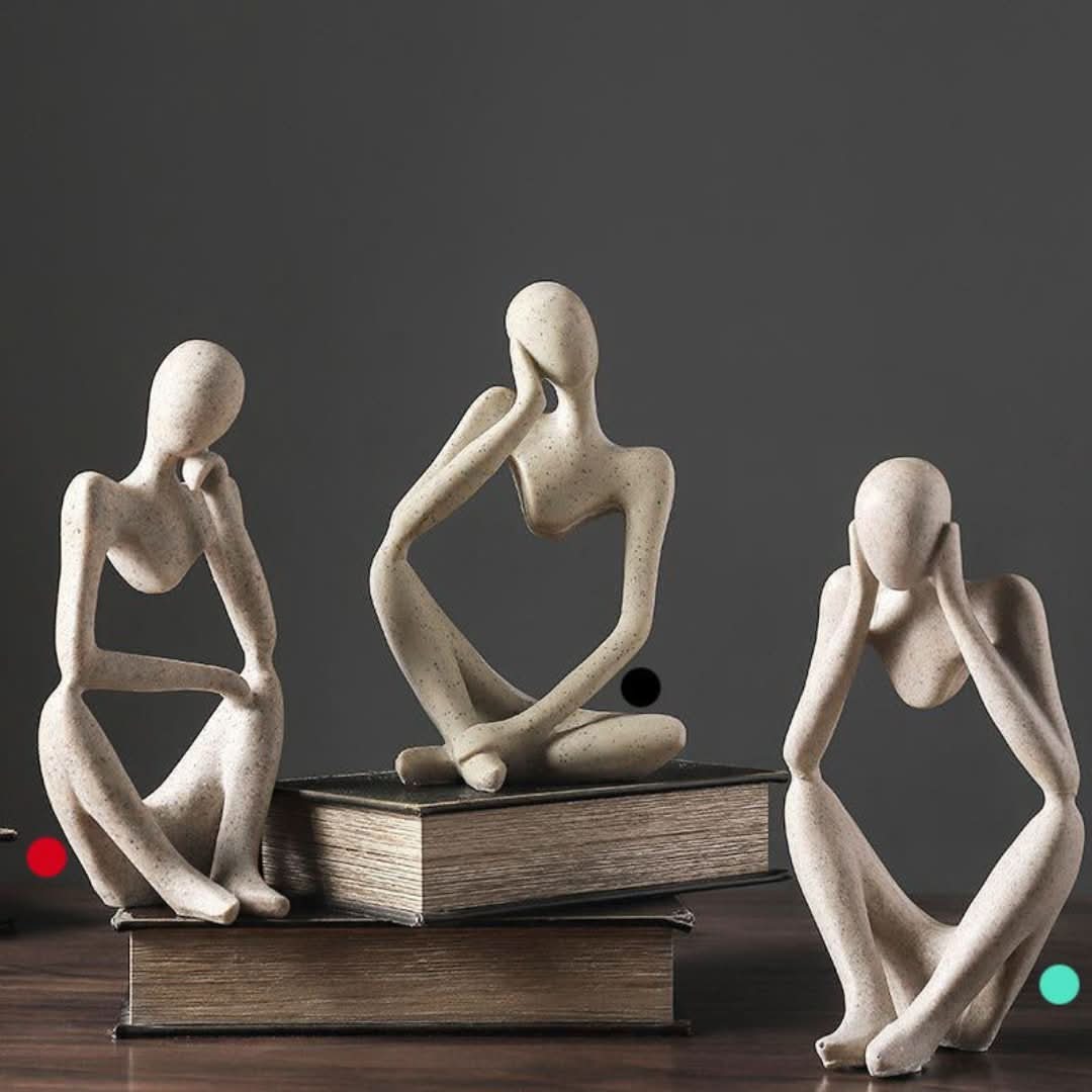 El pensador - escultura de arte figurativo-decor-VyFlair