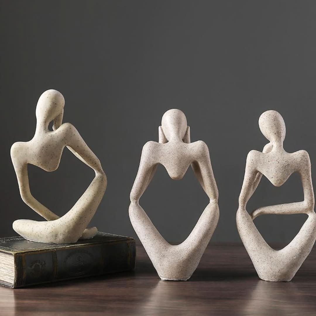 El pensador - escultura de arte figurativo-decor-VyFlair