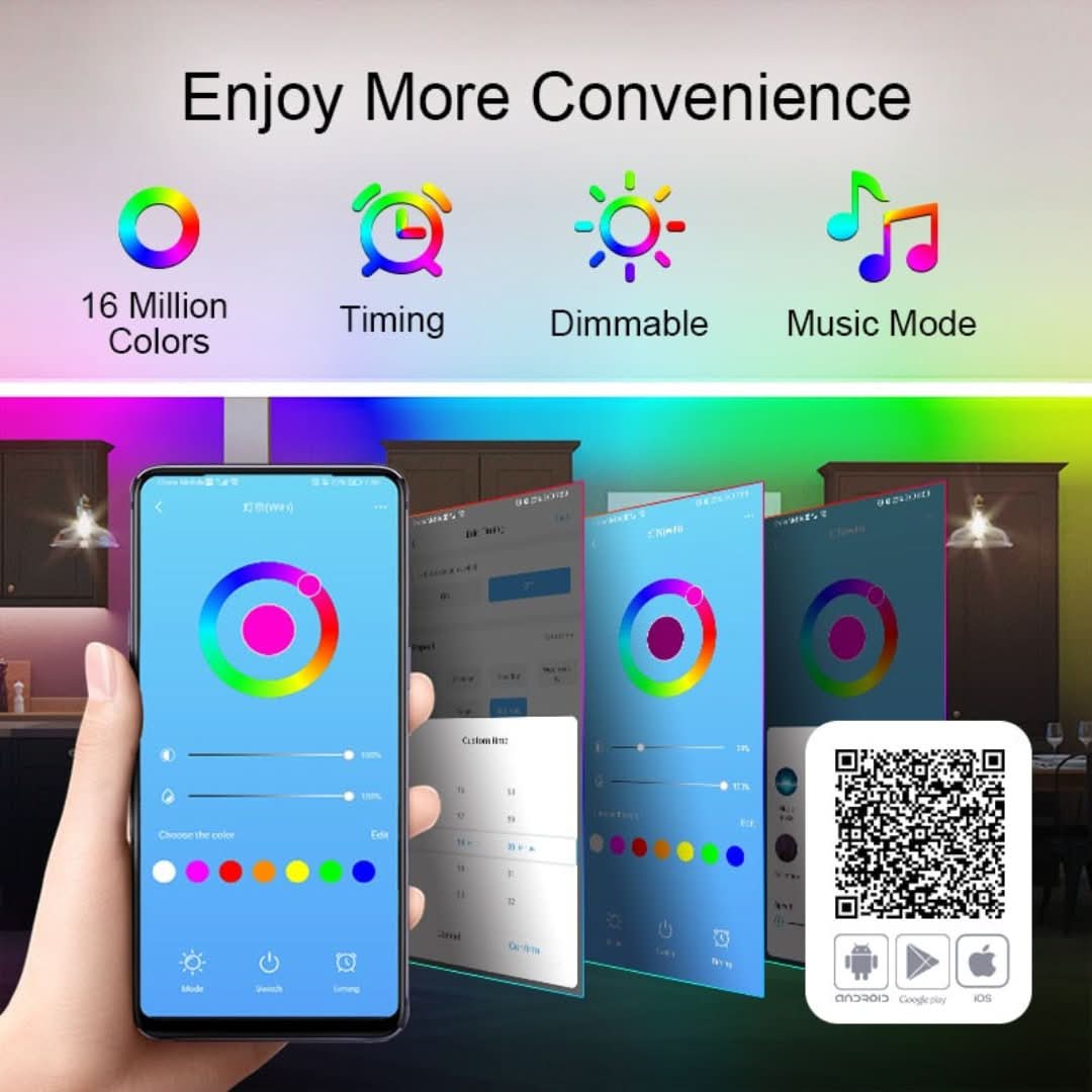 Franja LED LED LED: control a través de la aplicación -Wifi-Led light-VyFlair