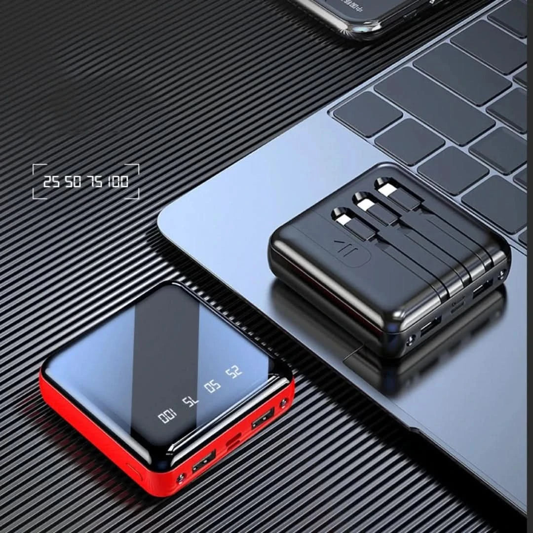 Mini banco de energía | 4-cable 20000máh-power bank-VyFlair
