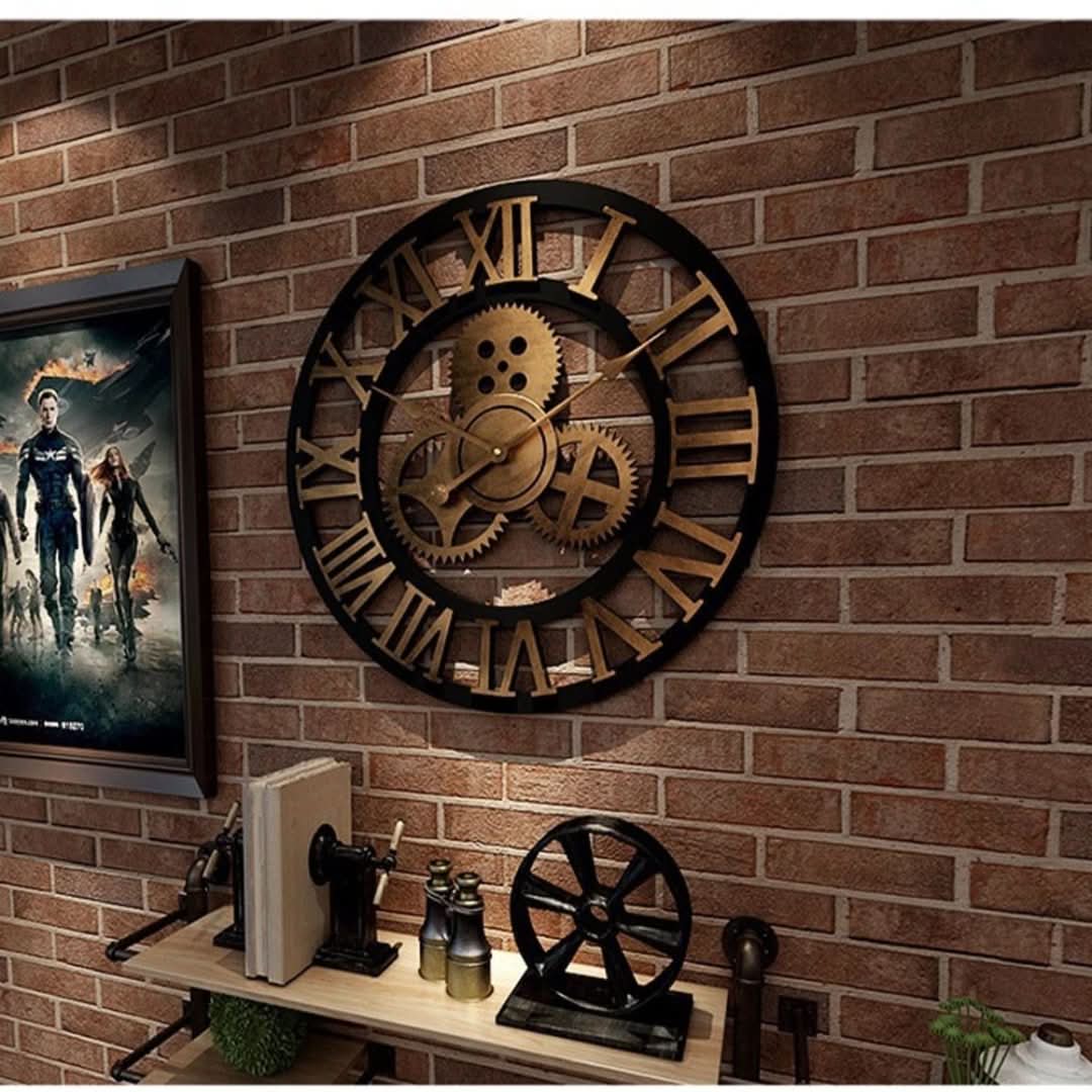 Reloj de pared redondo vintage-wall clocks-VyFlair
