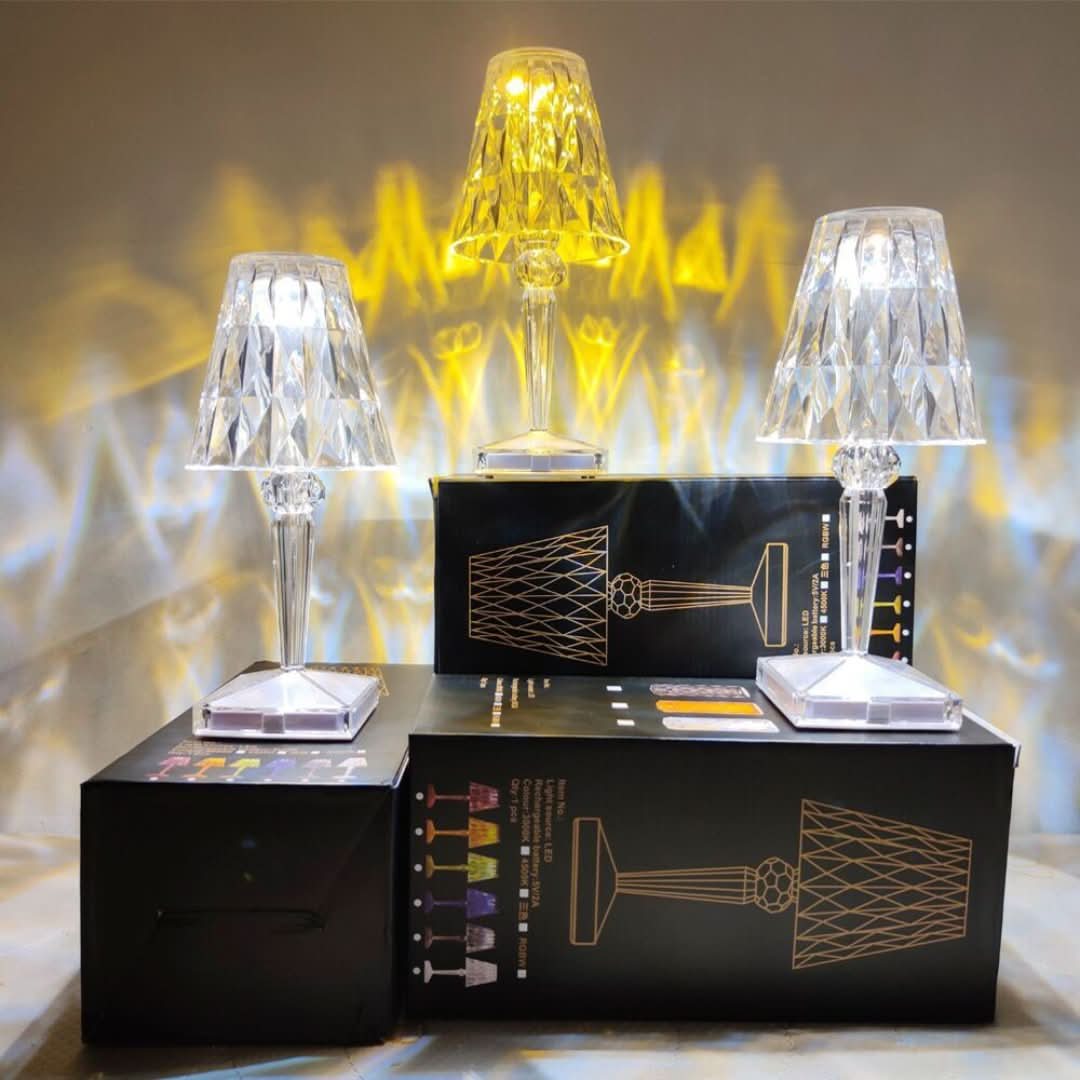 Lámpara de mesa de cristal-Table lamp-VyFlair
