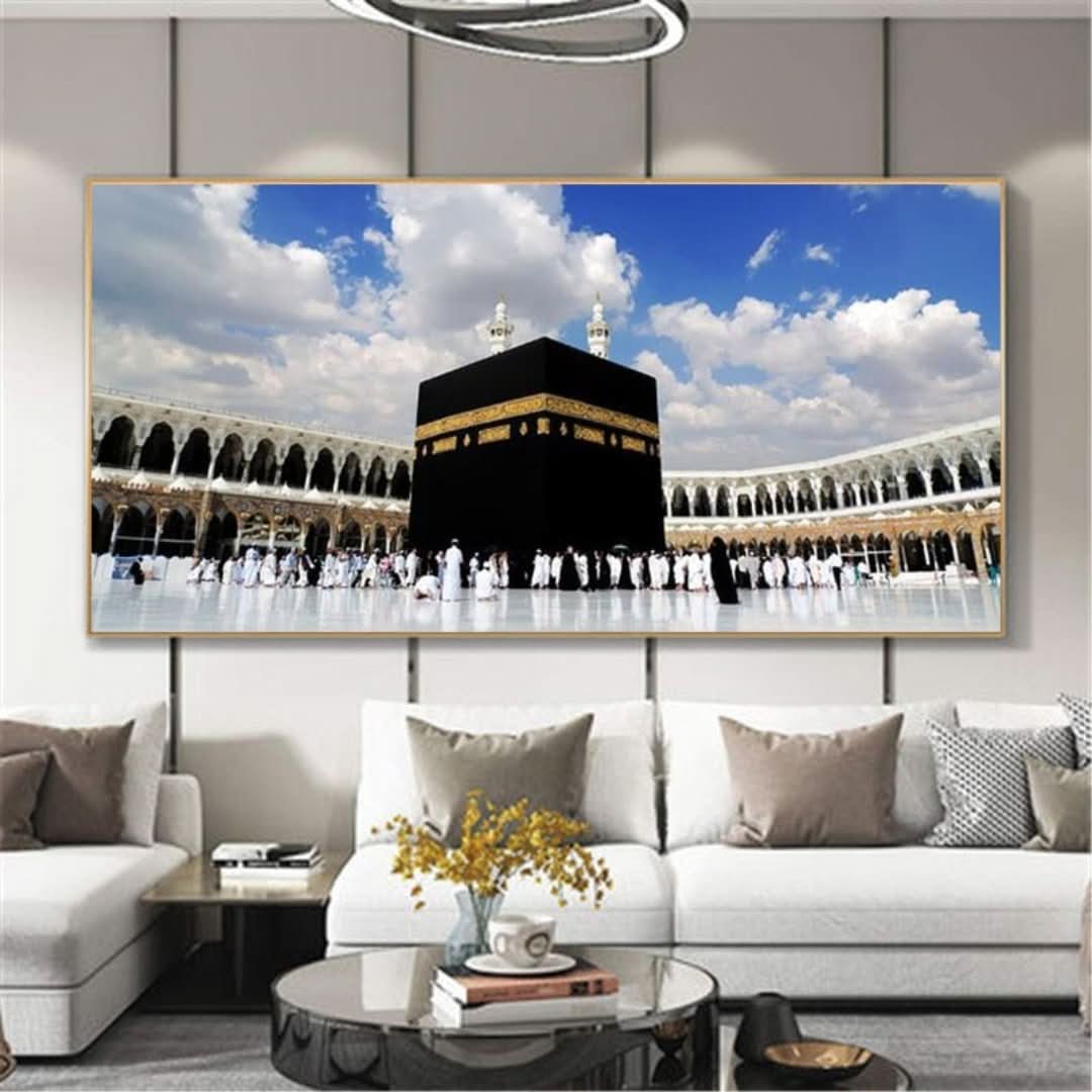 Arte de pared de lienzo islámico-decor-VyFlair