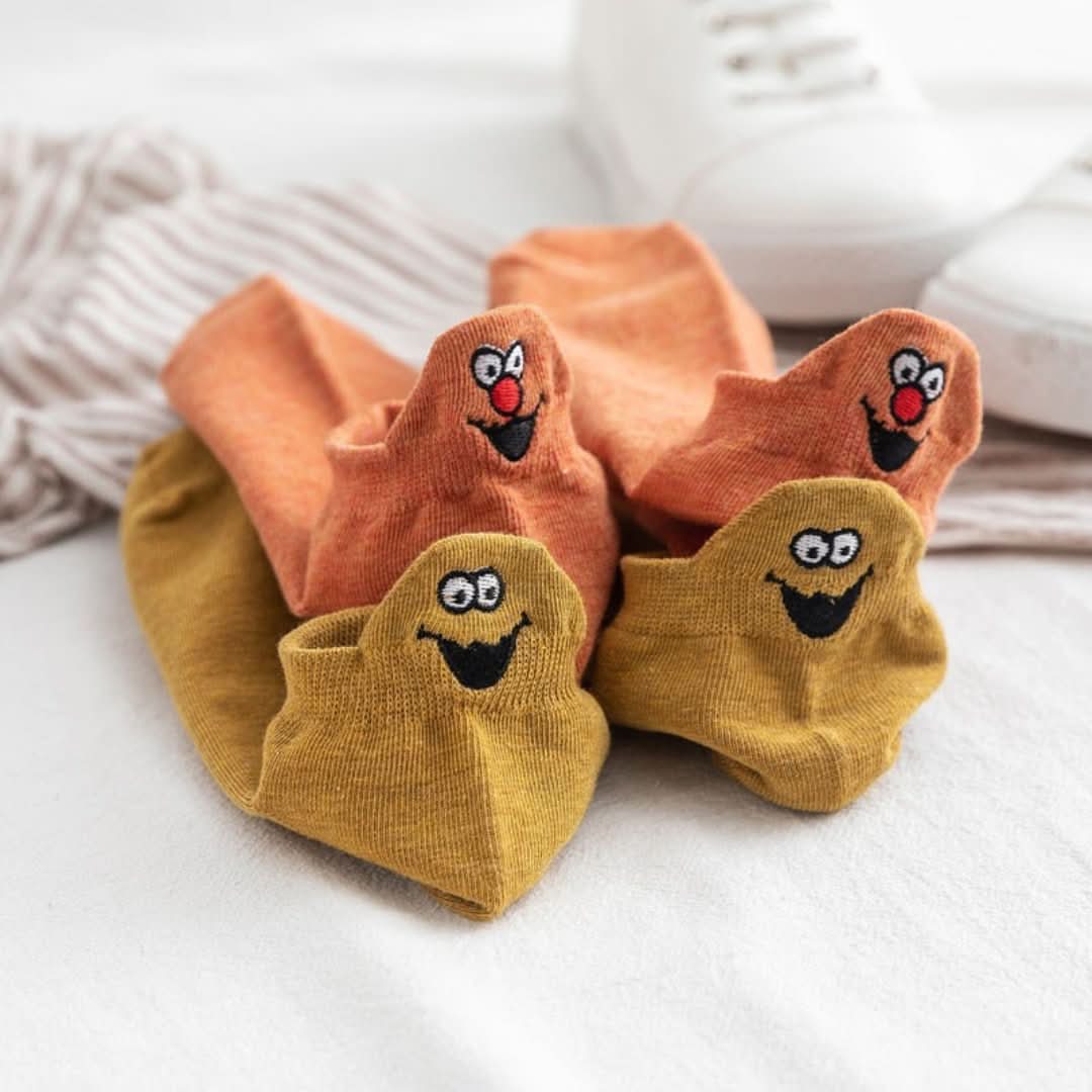 Calcetines de cara feliz-Socks-VyFlair