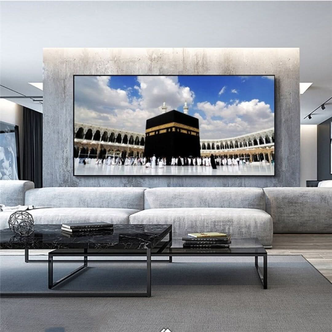 Arte de pared de lienzo islámico-decor-VyFlair