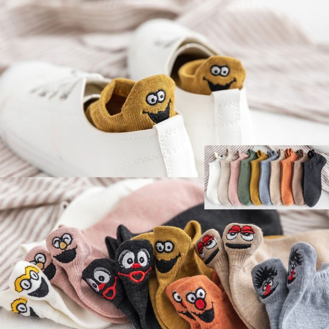 Calcetines de cara feliz-Socks-VyFlair