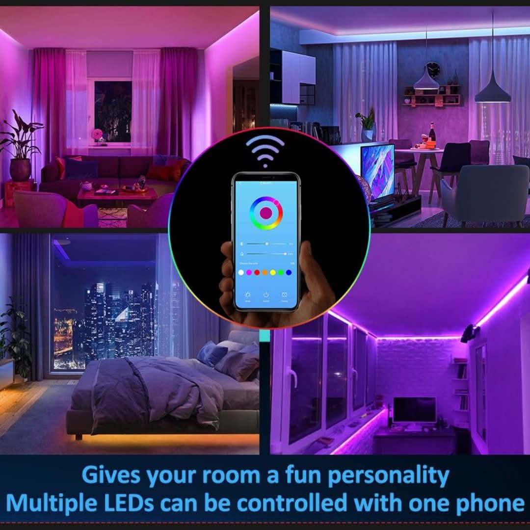 Franja LED LED LED: control a través de la aplicación -Wifi-Led light-VyFlair