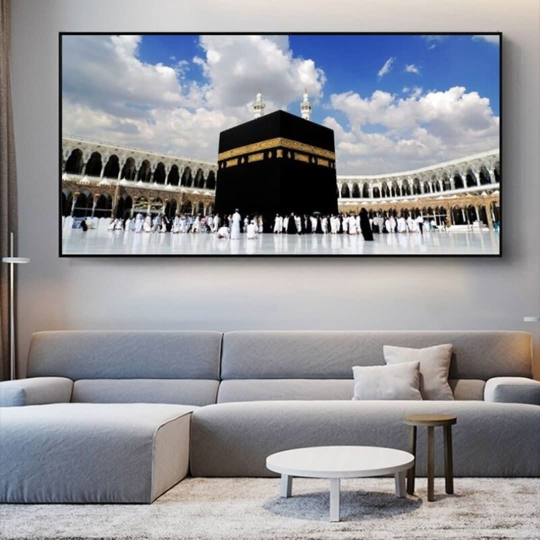 Arte de pared de lienzo islámico-decor-VyFlair