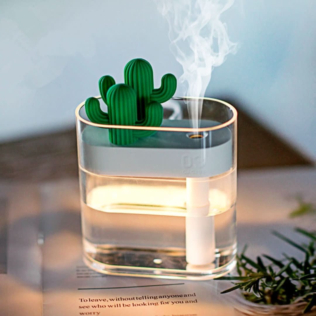 Humidificador silencioso ultrasónico Cactus-Humidifier-VyFlair