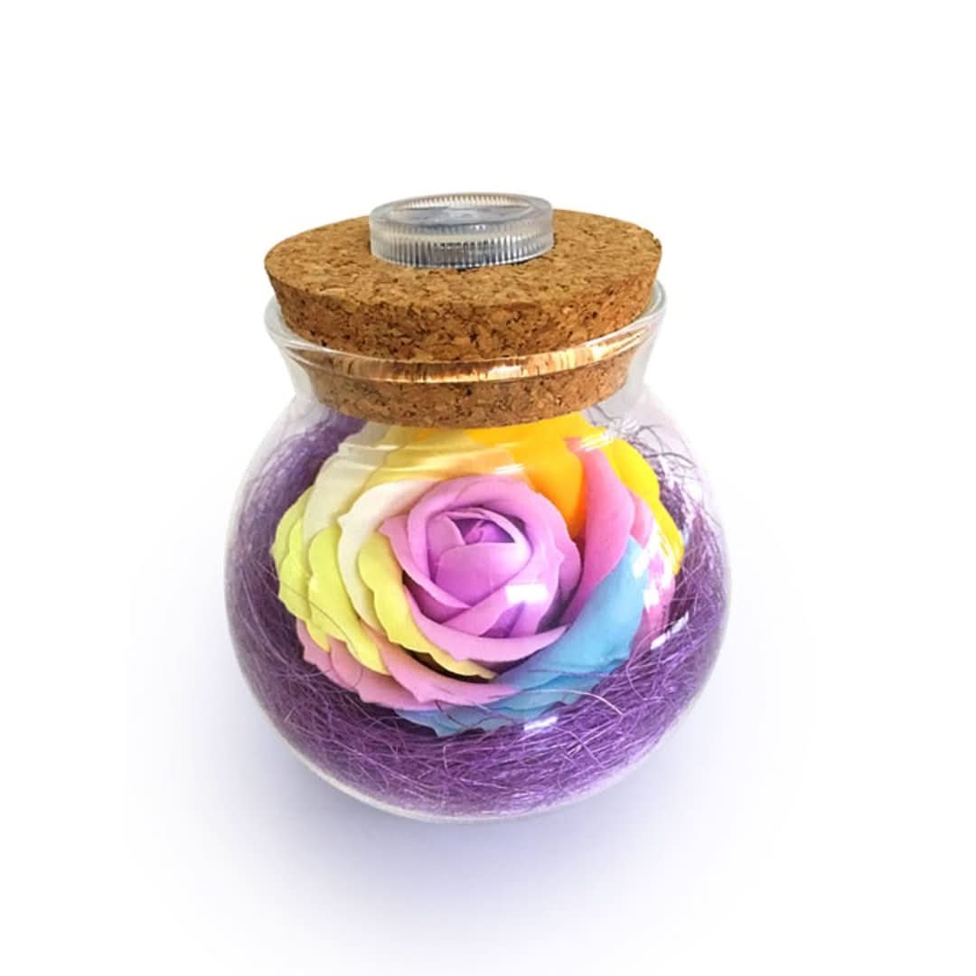 Amor en un frasco - Lifelong Love Rose-Decoration Home-VyFlair