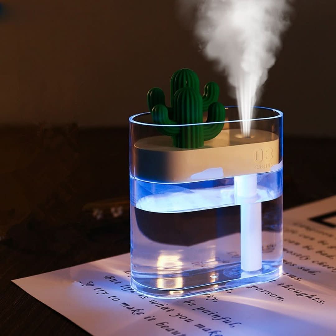 Humidificador silencioso ultrasónico Cactus-Humidifier-VyFlair