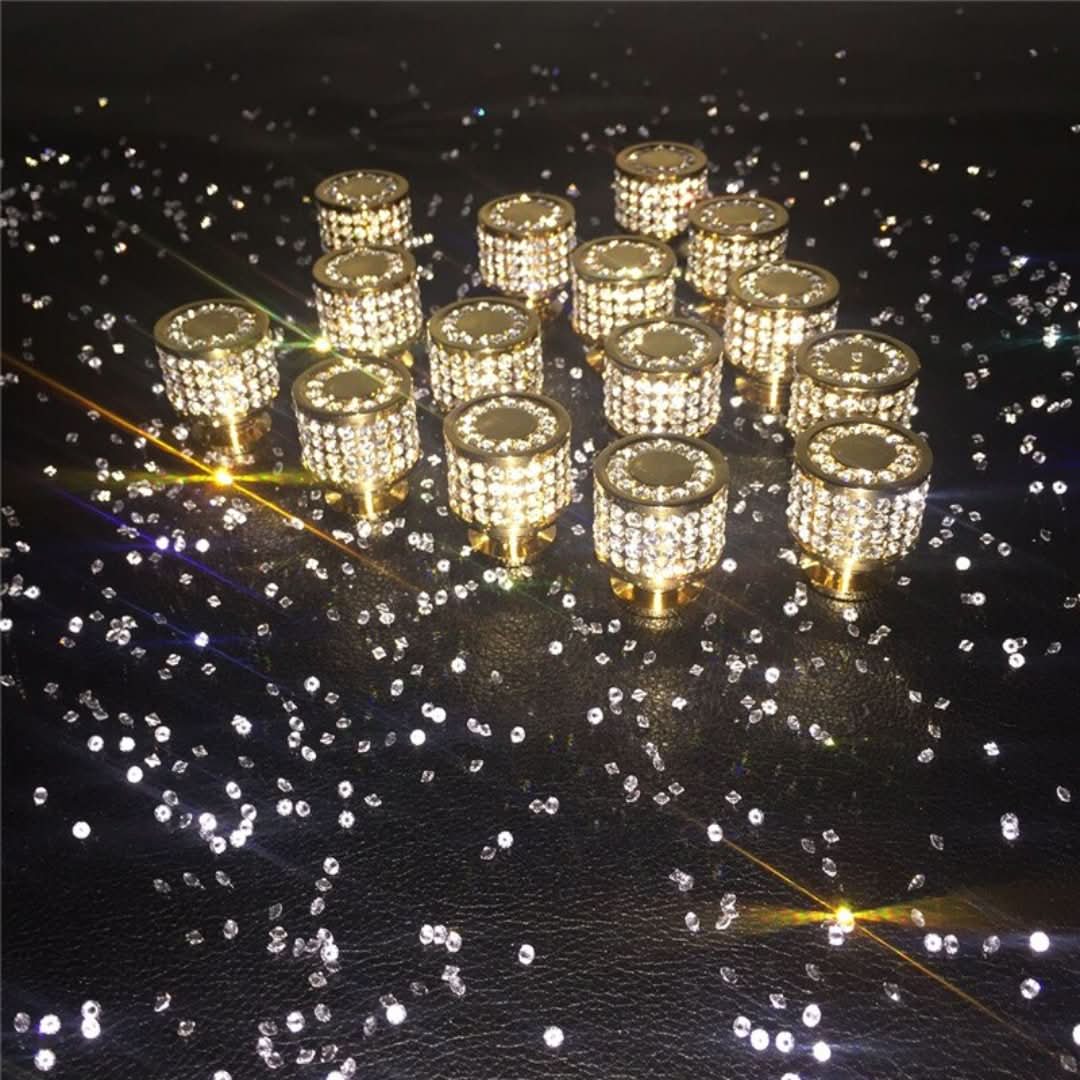 Manijas de oro de cristal: un toque de sofisticación en cada habitación-cabinet knobs-VyFlair