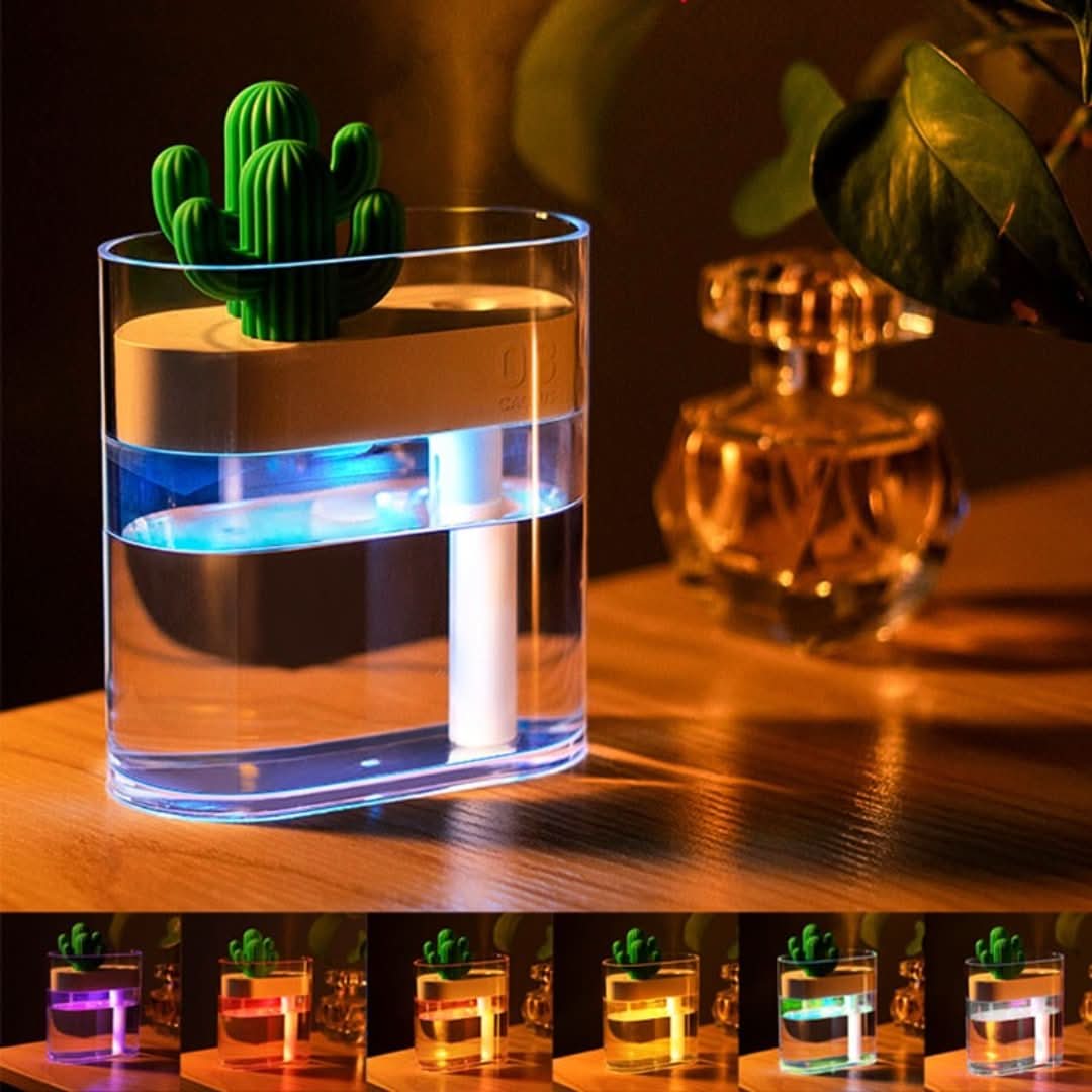 Humidificador silencioso ultrasónico Cactus-Humidifier-VyFlair