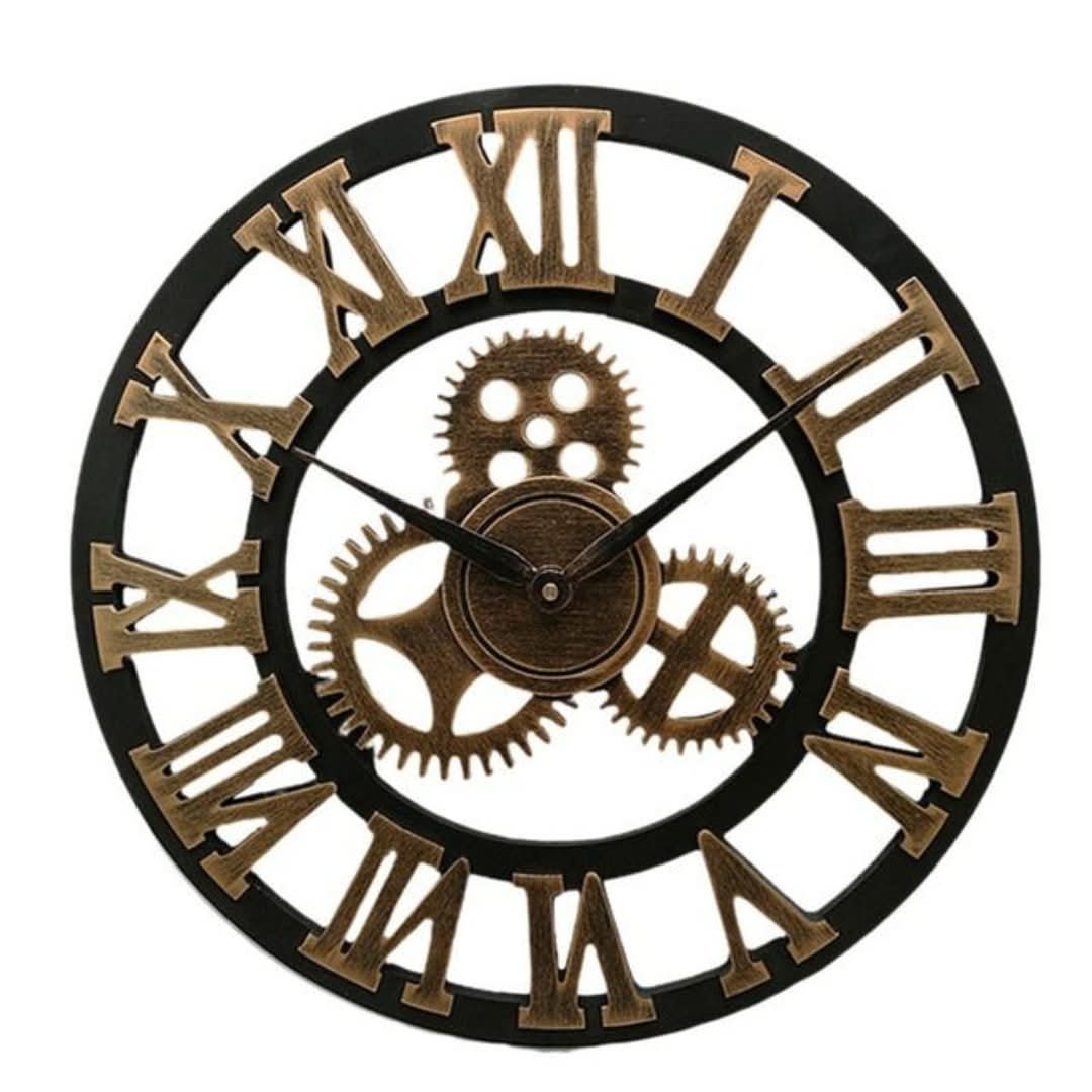 Reloj de pared redondo vintage-wall clocks-VyFlair