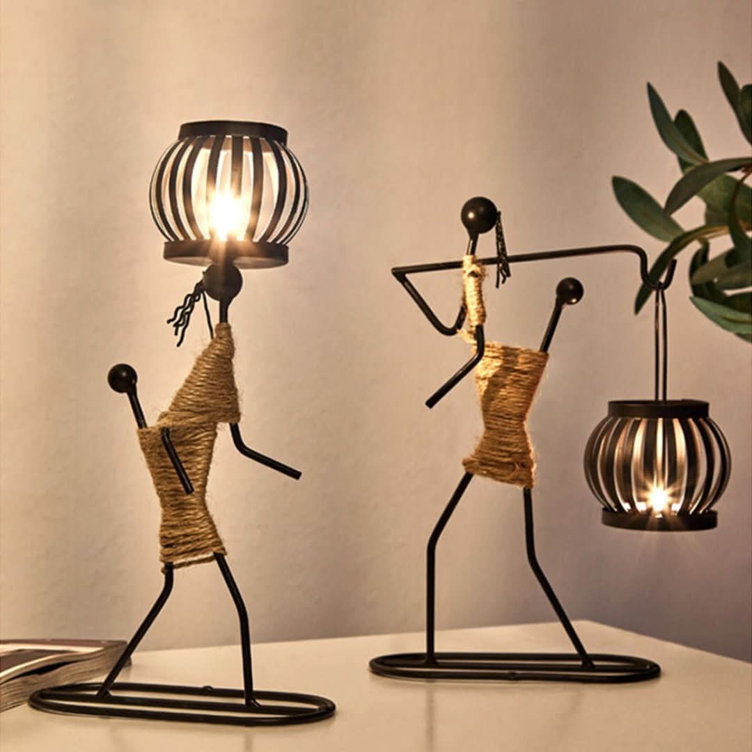 Candelador vintage: el pueblo-candle holder-VyFlair