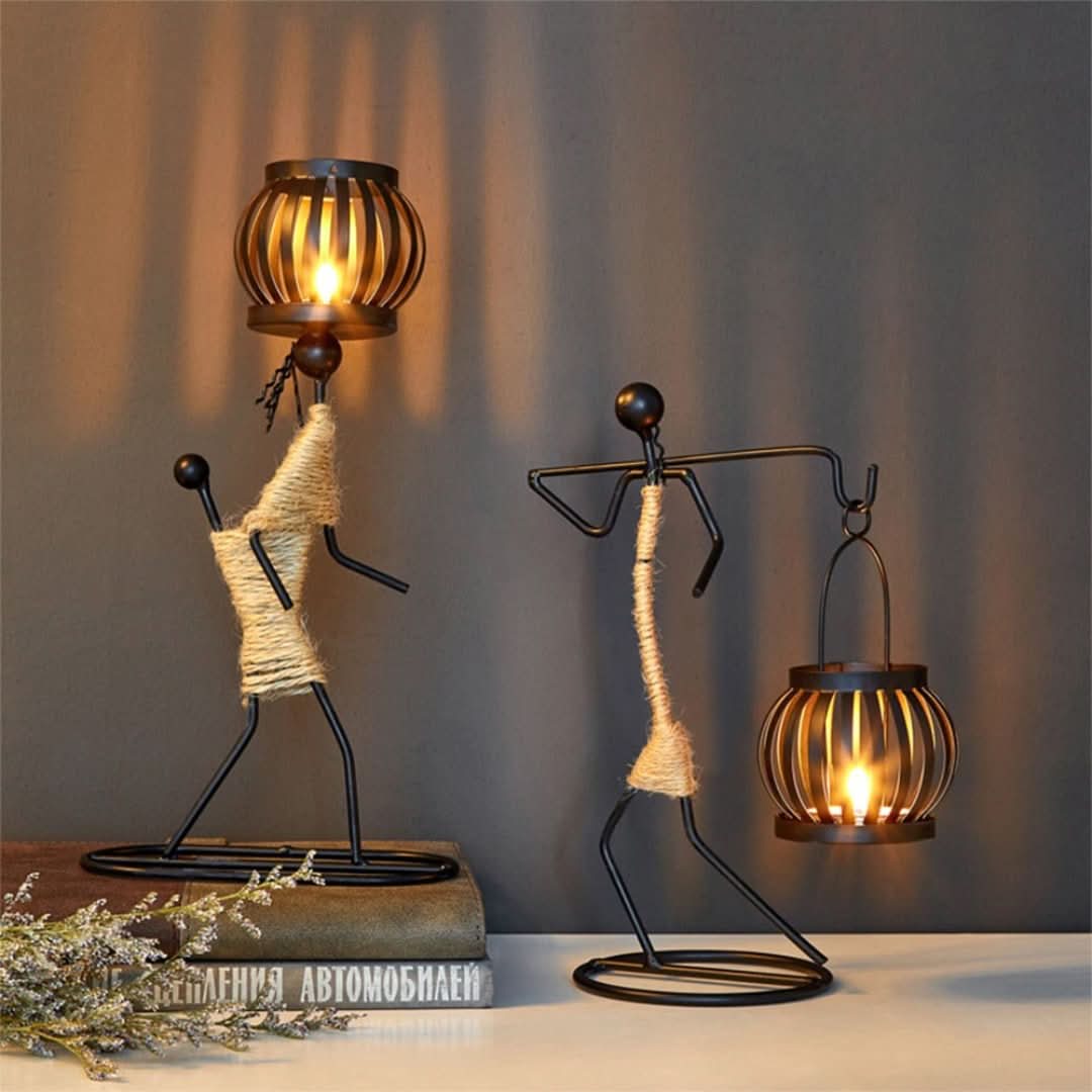 Candelador vintage: el pueblo-candle holder-VyFlair