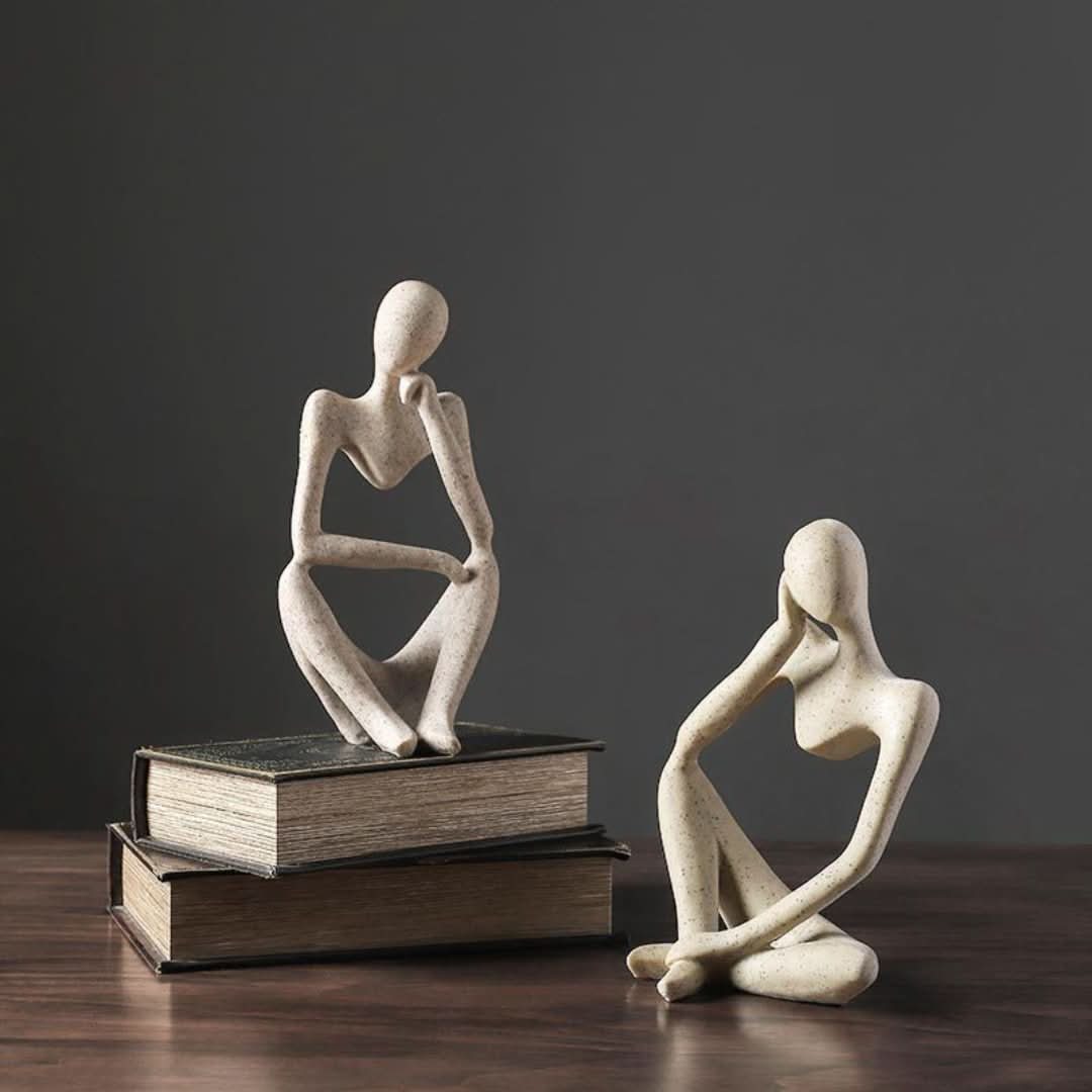 El pensador - escultura de arte figurativo-decor-VyFlair