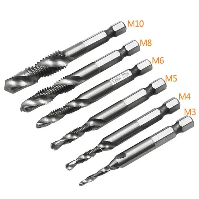 Conjunto de hilos métricos | 6 piezas-Tap Drill Bits-VyFlair