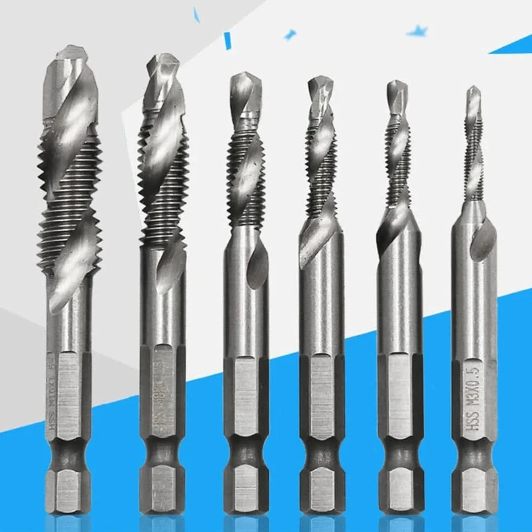 Conjunto de hilos métricos | 6 piezas-Tap Drill Bits-VyFlair