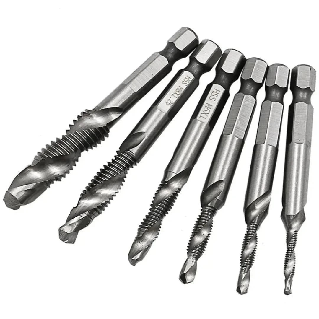 Conjunto de hilos métricos | 6 piezas-Tap Drill Bits-VyFlair