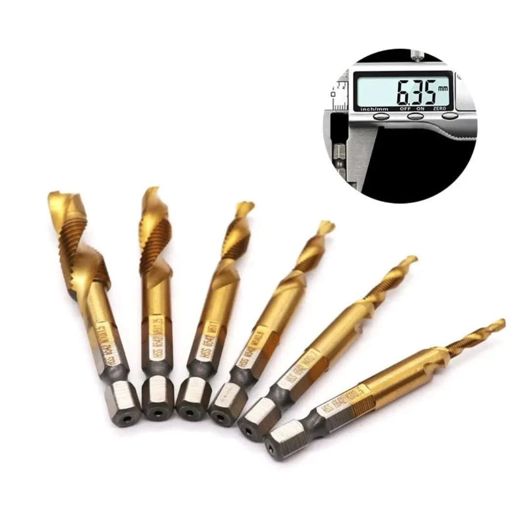Conjunto de hilos métricos | 6 piezas-Tap Drill Bits-VyFlair