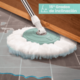 Fregona Giratoria Microfibra con Cubo y Escurridor - VyFlair