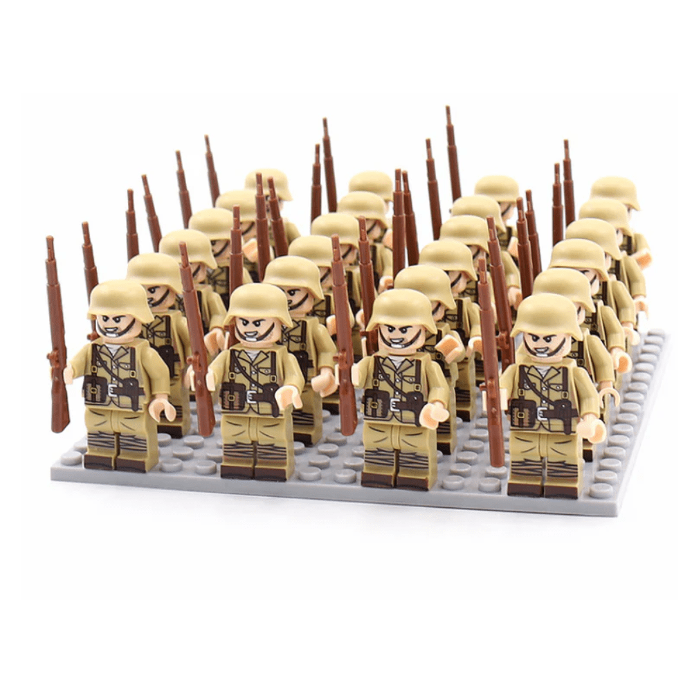 Juego de Bloques Soldados Militares WWII - VyFlair