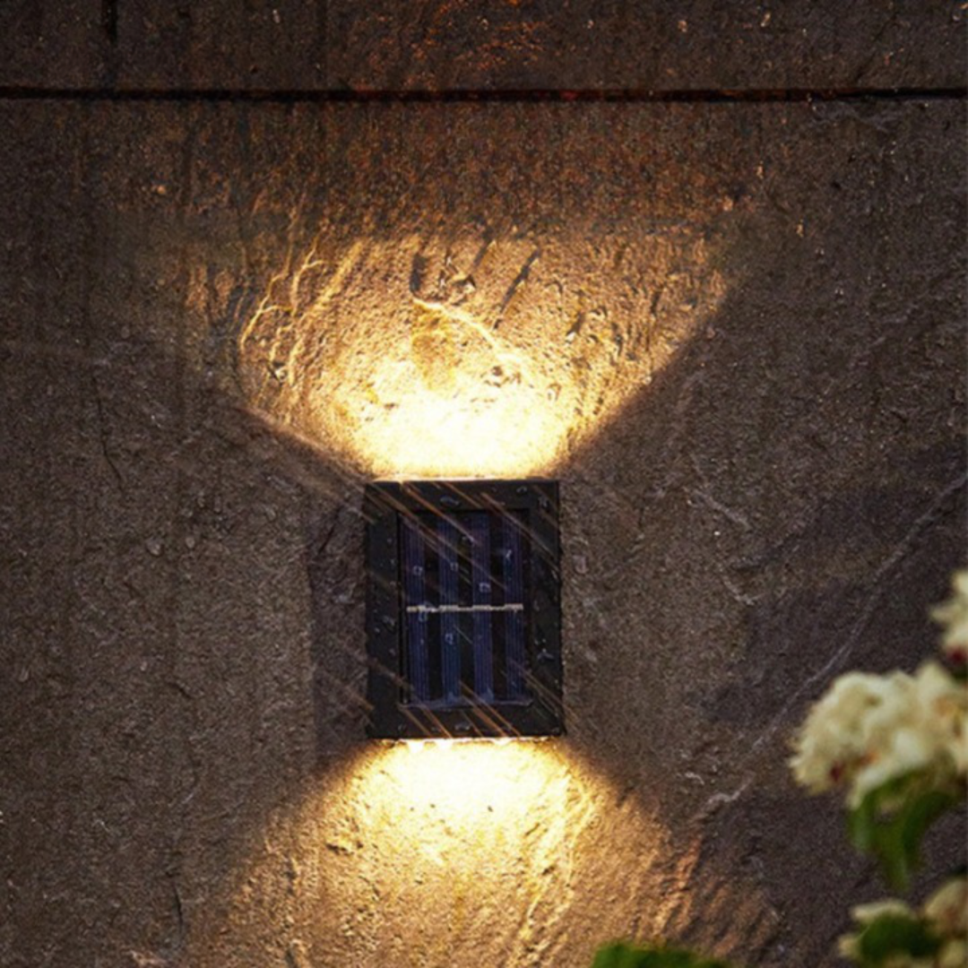 Solarglow - luces de pared solar LED inalámbricas-Outdoor lighting-VyFlair