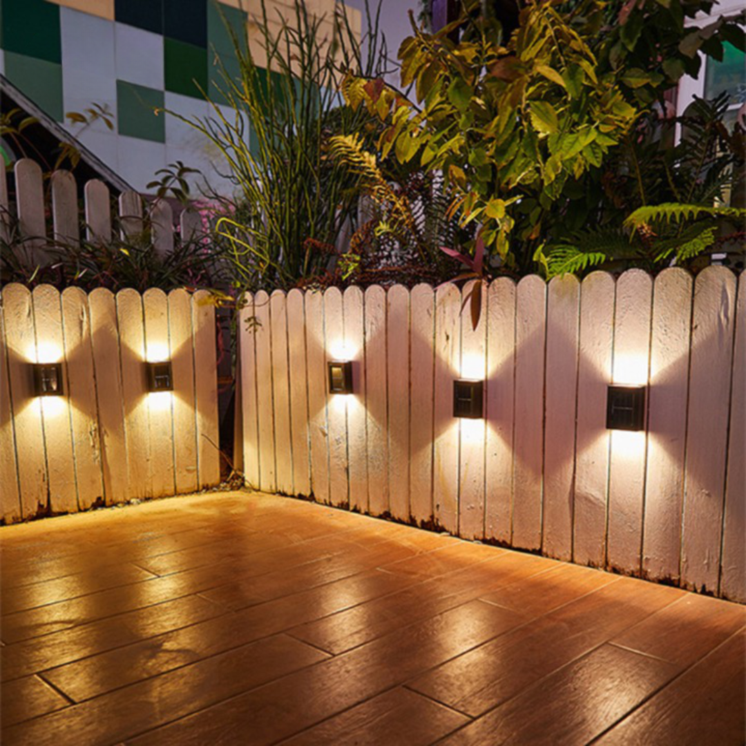 Solarglow - luces de pared solar LED inalámbricas-Outdoor lighting-VyFlair