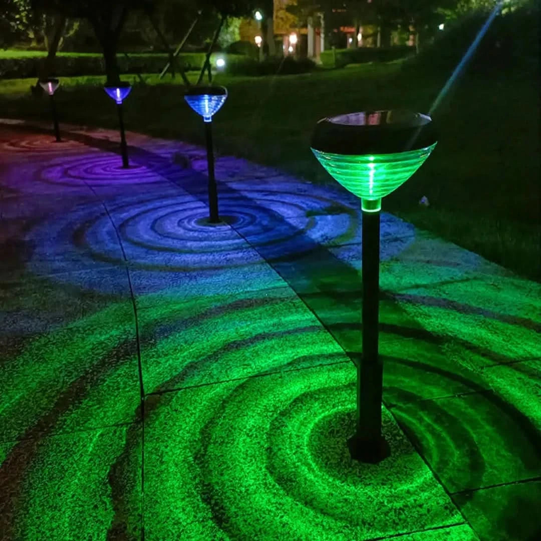 Ecolumina - Lámpara de hierba LED solar-Outdoor lighting-VyFlair