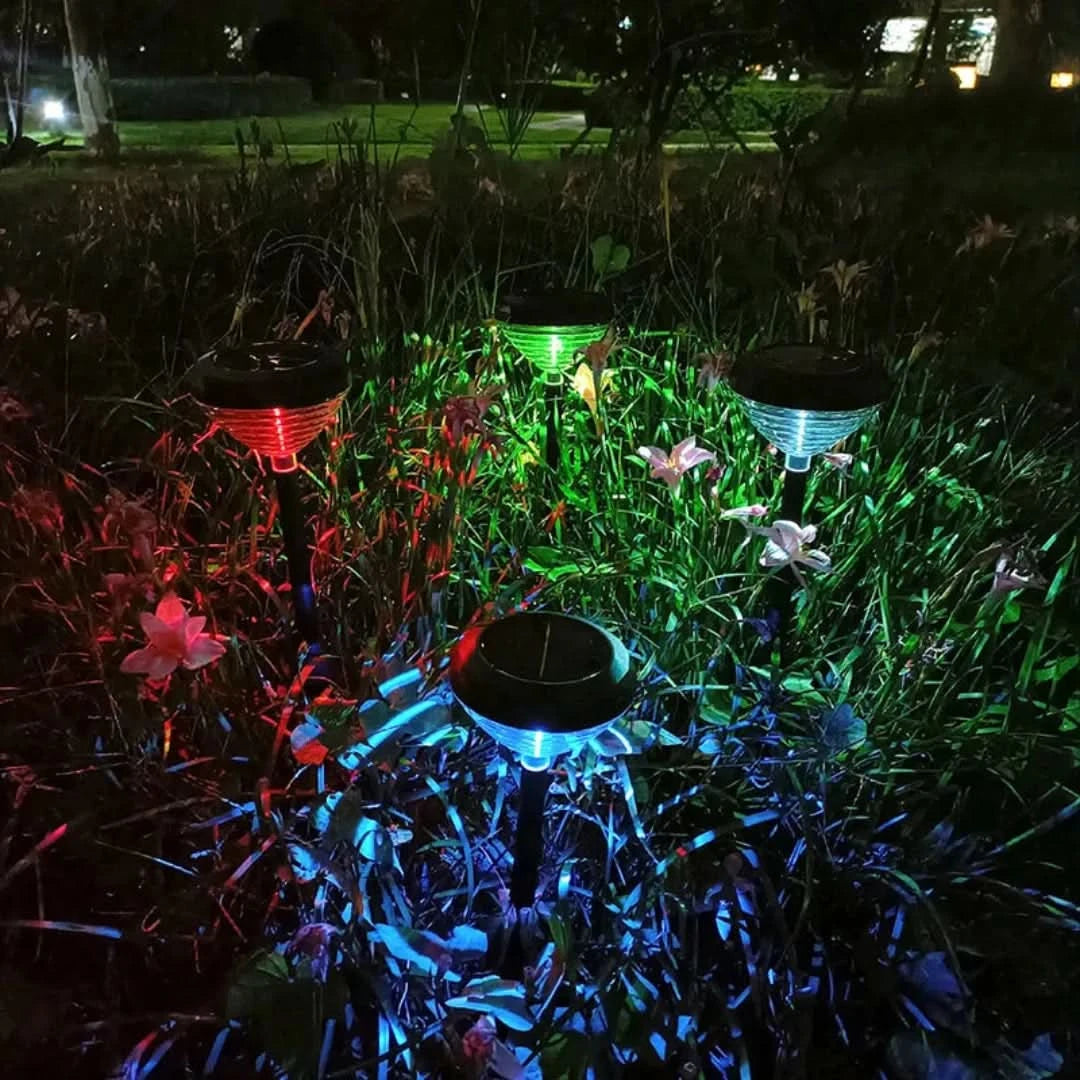 Ecolumina - Lámpara de hierba LED solar-Outdoor lighting-VyFlair