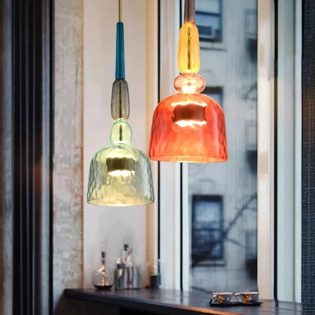 Urbansimplicidad: lámparas colgantes con vidrio colorido-Ceiling lamps-VyFlair