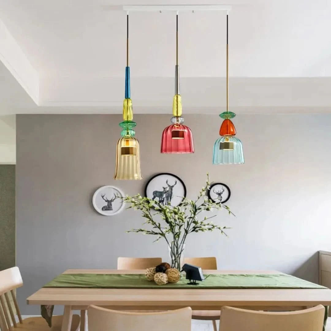 Urbansimplicidad: lámparas colgantes con vidrio colorido-Ceiling lamps-VyFlair