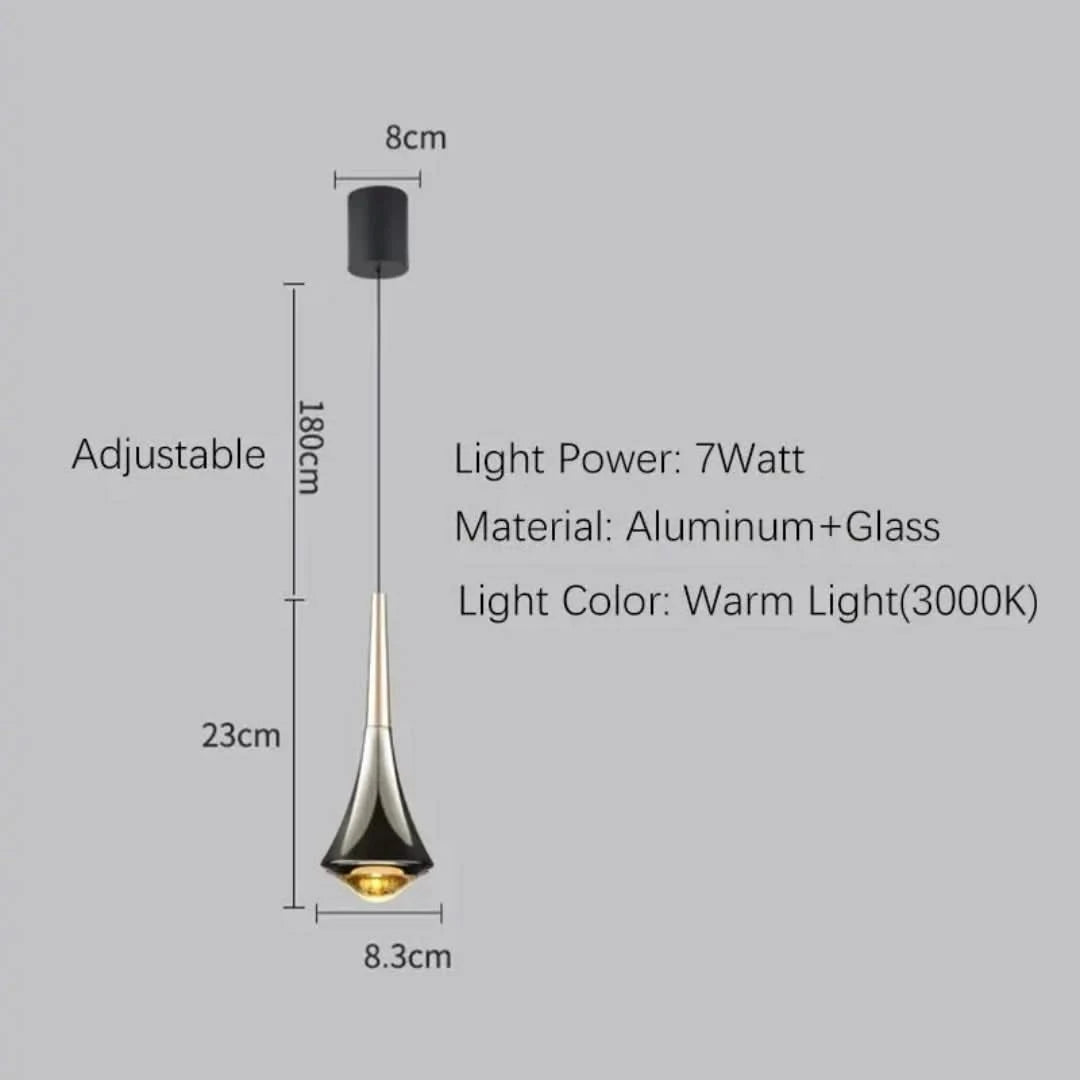 Dawn Luxury - Lámpara colgante plateada-Wall lamps & Ceiling lamps-VyFlair