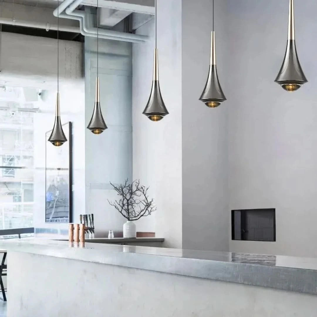 Dawn Luxury - Lámpara colgante plateada-Wall lamps & Ceiling lamps-VyFlair