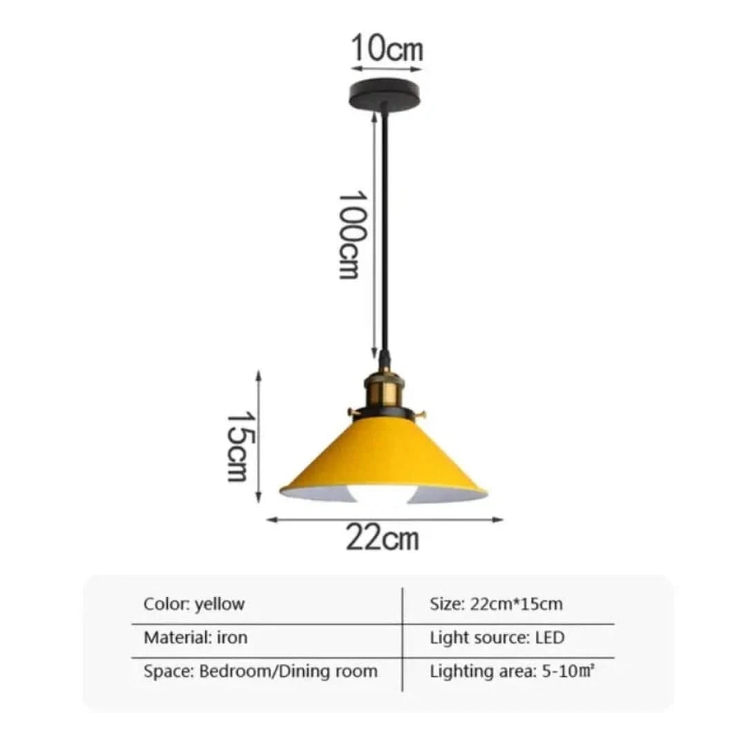 Lámpara colgante de bocina industrial LED-Ceiling lamps-VyFlair
